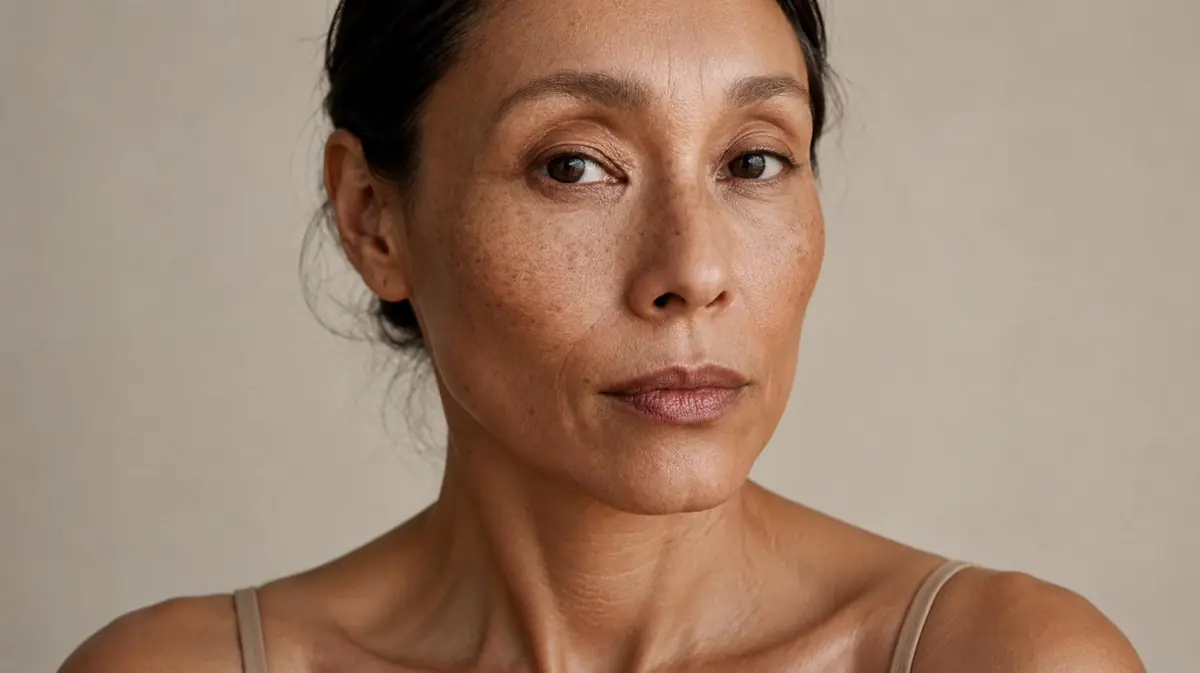 Portrait of a woman with natural, healthy-looking skin